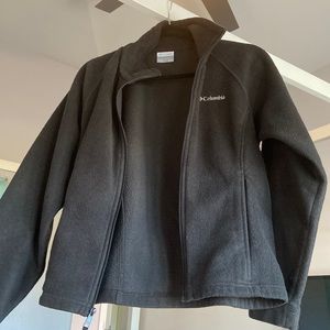 Columbia black fleece zip up size 14/16
